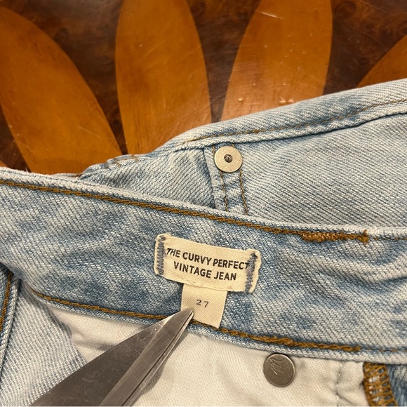 Madewell Women’s The Curvy Perfect Vintage Jean Fitzgerald Wash 90s Mom Jeans 27 - Picture 10 of 16